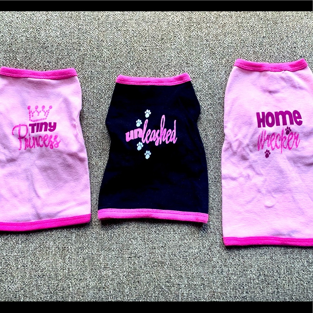 💎🐶 Dog Shirts 👚 NEW Assorted Sizes Set